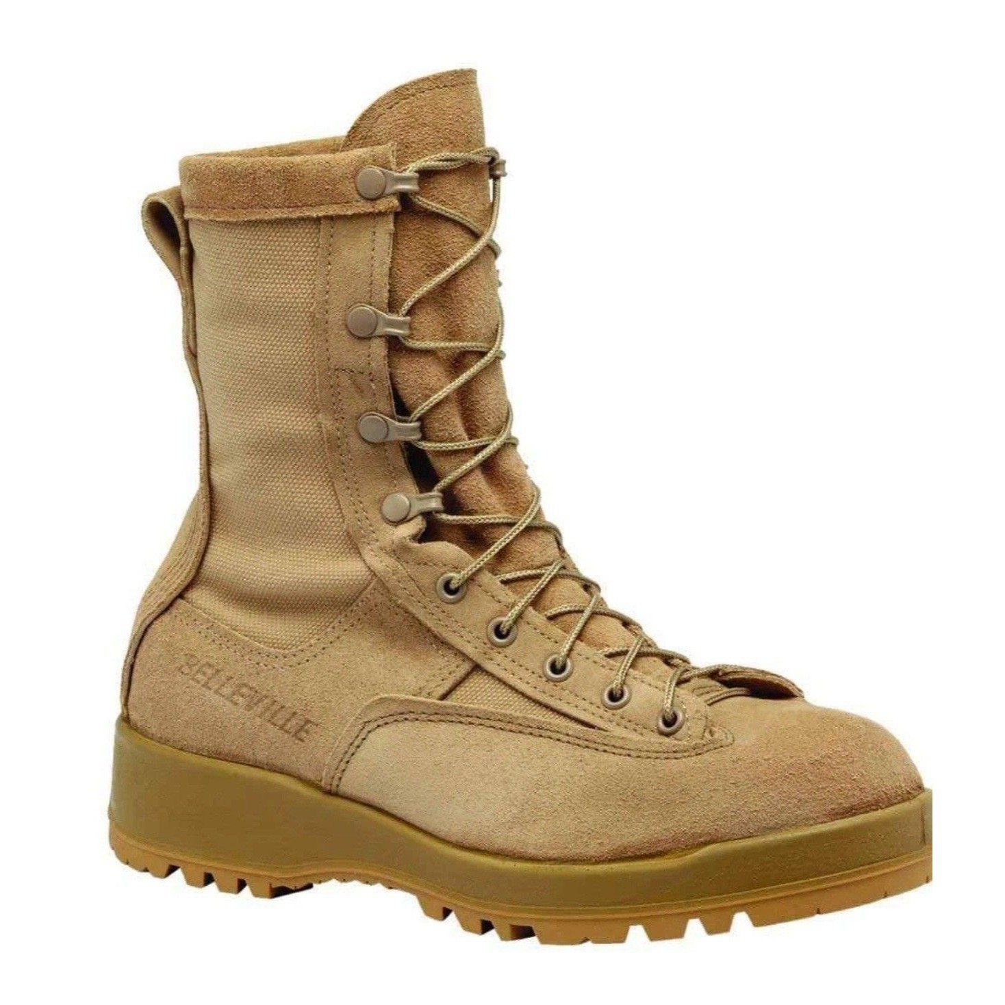 Belleville Menâs 03 D 0322 Gortex Tan Lace Military Combat Boots Sz 14.5 Xxw New
